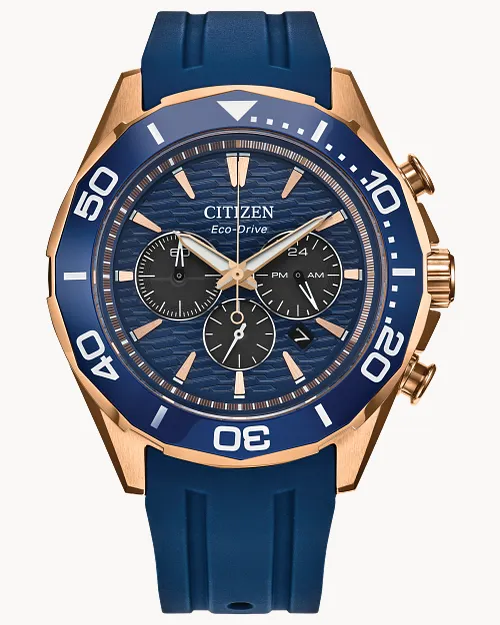 Endeavor Chrono Blue Dial Polyurethane Strap CA4733-00L | CITIZEN Endeavor Chrono Blue Dial Polyurethane Strap CA4733-00L | CITIZEN